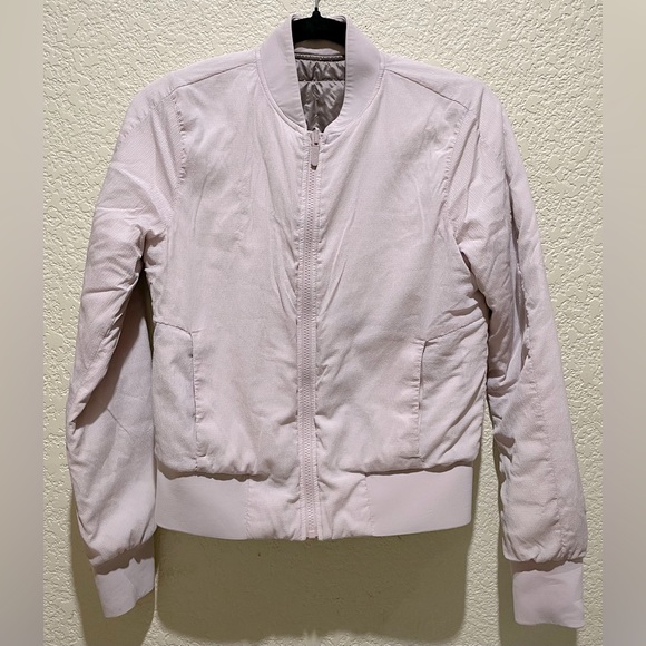 Lululemon Non-Stop Bomber Reversible Porcelain Pink Water Repellent Size 4 - Picture 6 of 16